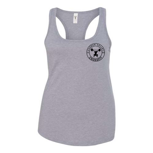 Womens 2X-Large HEATHER_GREY Tank Top (Front Print Only)