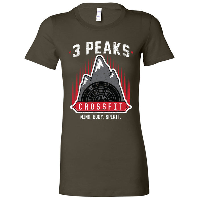 3 Peak CrossFit - 100 - Stacked - Women's T-Shirt