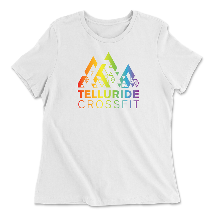 Telluride CrossFit Rainbow Womens - Relaxed Jersey T-Shirt
