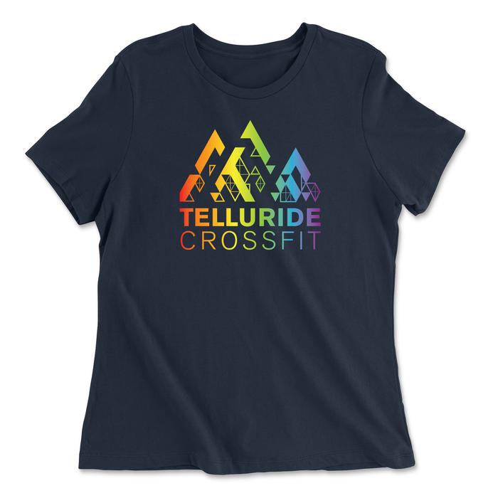 Telluride CrossFit Rainbow Womens - Relaxed Jersey T-Shirt