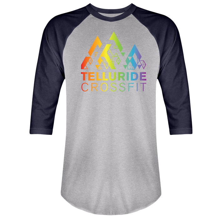 Telluride CrossFit Rainbow Mens - 3/4 Sleeve