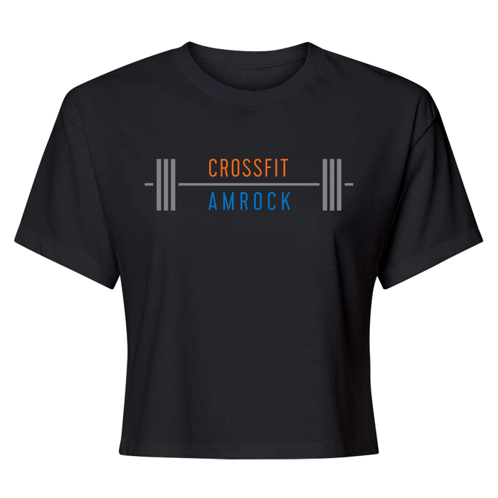 CrossFit AMROCK Barbell Womens - Crop Top T-Shirt