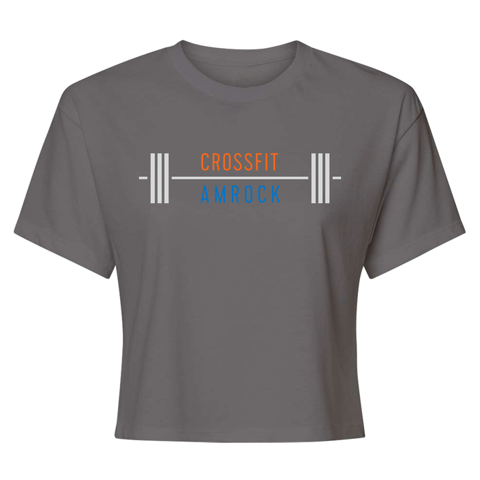 CrossFit AMROCK Barbell Womens - Crop Top T-Shirt