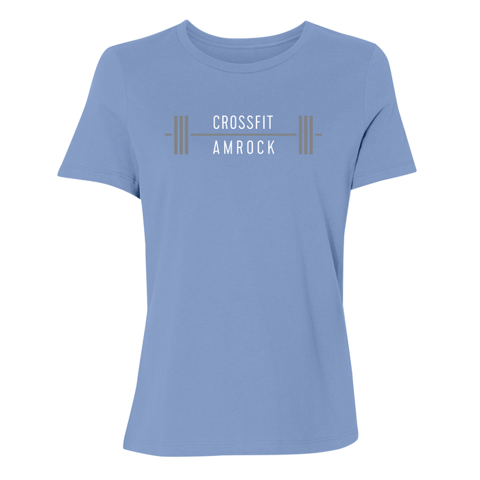 CrossFit AMROCK Barbell Gray Womens - T-Shirt