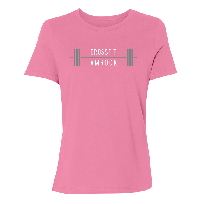 CrossFit AMROCK Barbell Gray Womens - T-Shirt