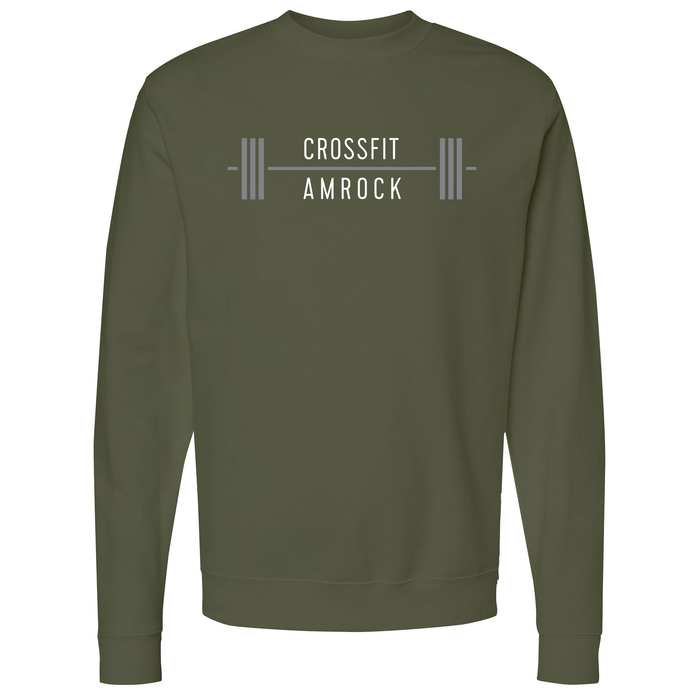 CrossFit AMROCK Barbell Gray Mens - Sweatshirt