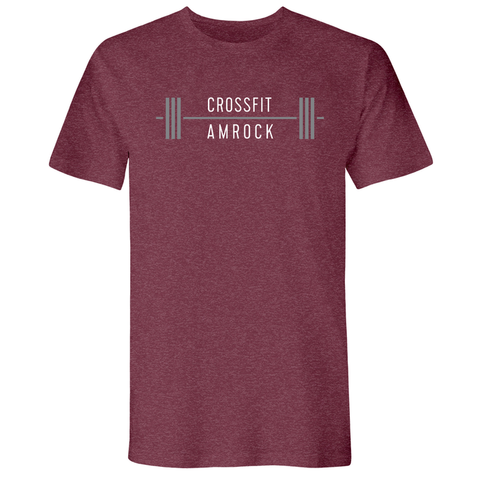 CrossFit AMROCK Barbell Gray Mens - T-Shirt