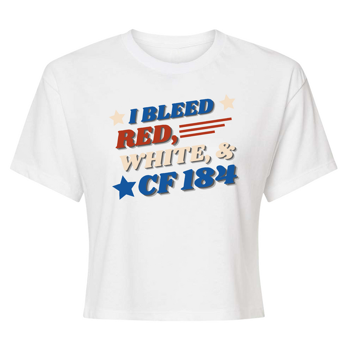 CrossFit 184 Patriotic Womens - Crop Top T-Shirt