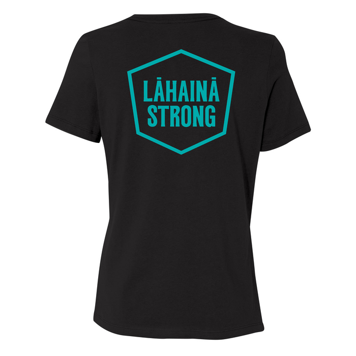 Lahaina CrossFit Strong Circle Palms Teal Womens - T-Shirt