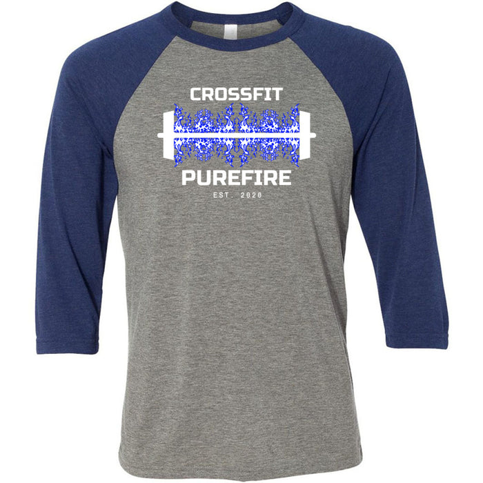 CrossFit Purefire - 100 - Barbell - Men's Baseball T-Shirt