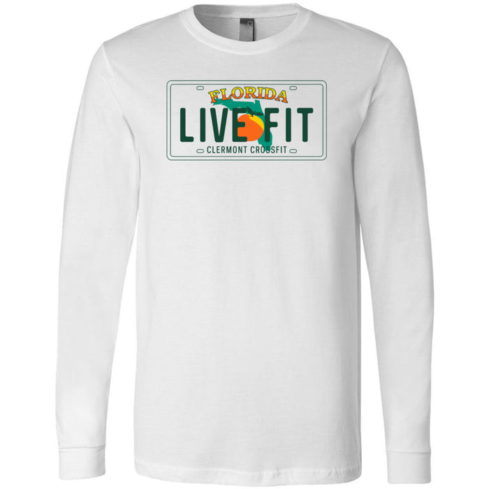 Clermont CrossFit - 100 - License Plate 3501 - Men's Long Sleeve T-Shirt