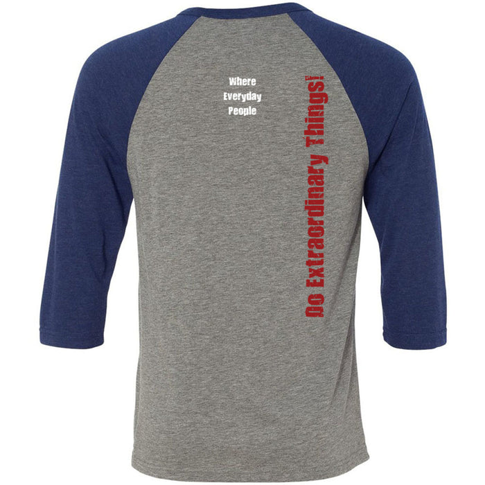 CrossFit North Phoenix - 202 - Eagle Distressed - Men's Baseball T-Shirt