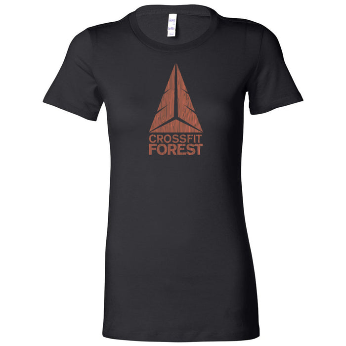 CrossFit Forest - 100 - Wood Grain - Women's T-Shirt