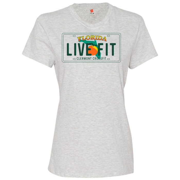 Clermont CrossFit - 100 - License Plate - Women's T-Shirt