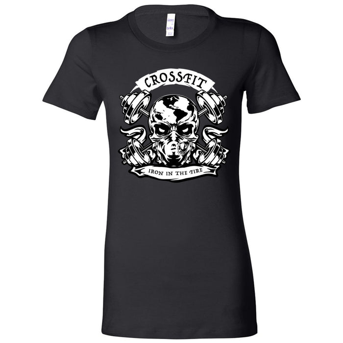 CrossFit Iron in the Fire - 100 - Strong People - Women's T-Shirt
