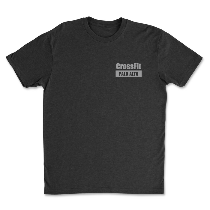 CrossFit Palo Alto Low Squats (Gray) Mens - T-Shirt