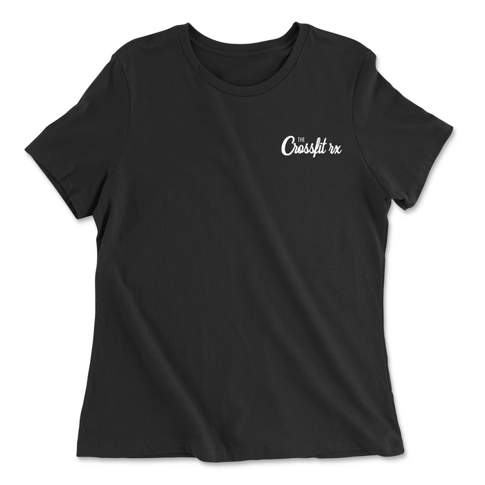 CrossFit RX Cursive (White) Womens - Relaxed Jersey T-Shirt