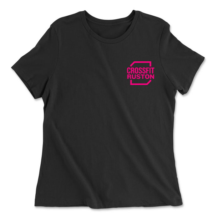 CrossFit Ruston Standard (Pink) Womens - Relaxed Jersey T-Shirt