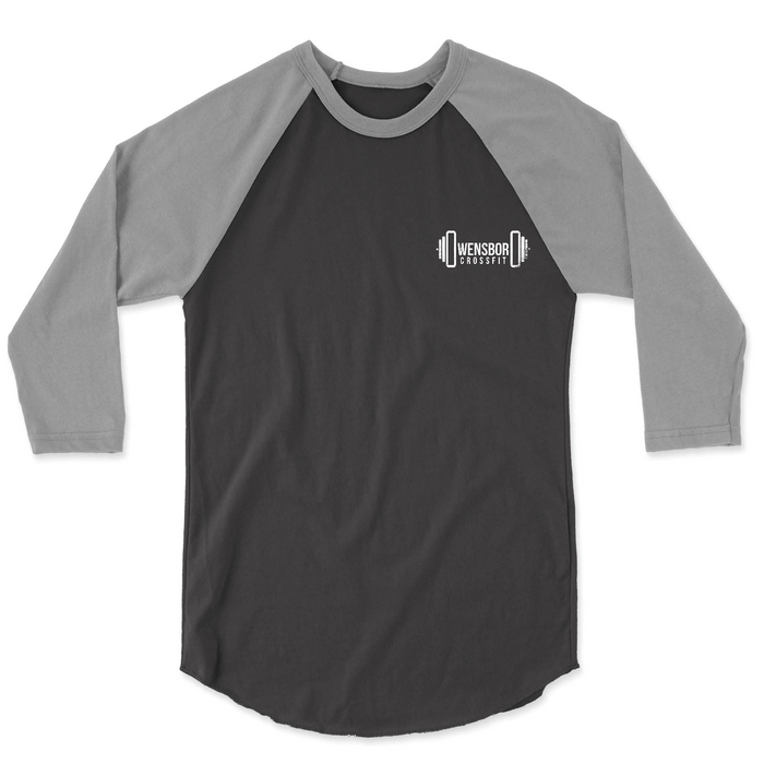 Owensboro CrossFit Pocket (White) Mens - 3/4 Sleeve