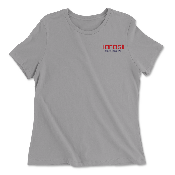 CrossFit Carol Stream Pocket Womens - Relaxed Jersey T-Shirt