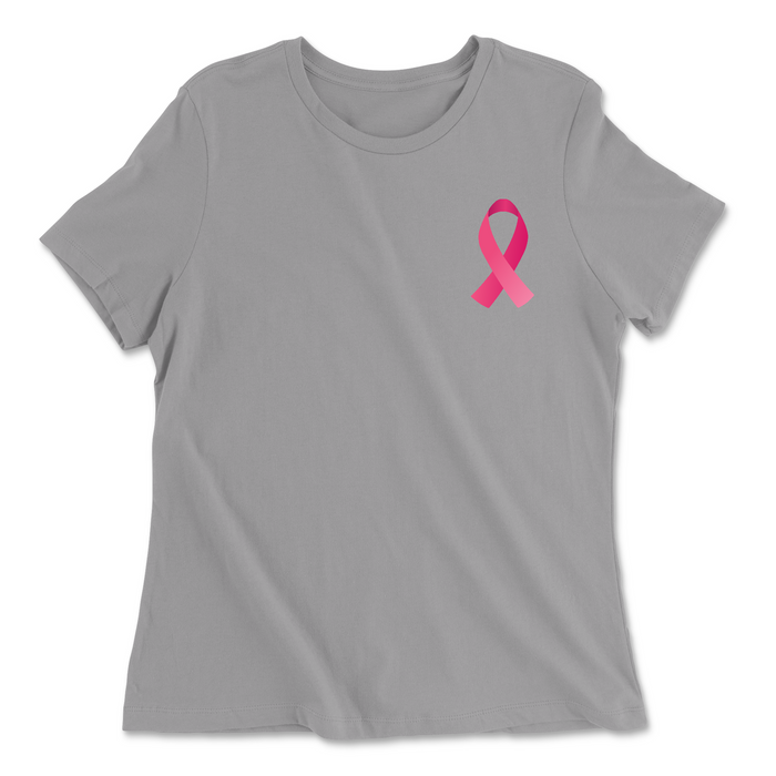 CrossFit Kaneohe Pink Ribbon Womens - Relaxed Jersey T-Shirt