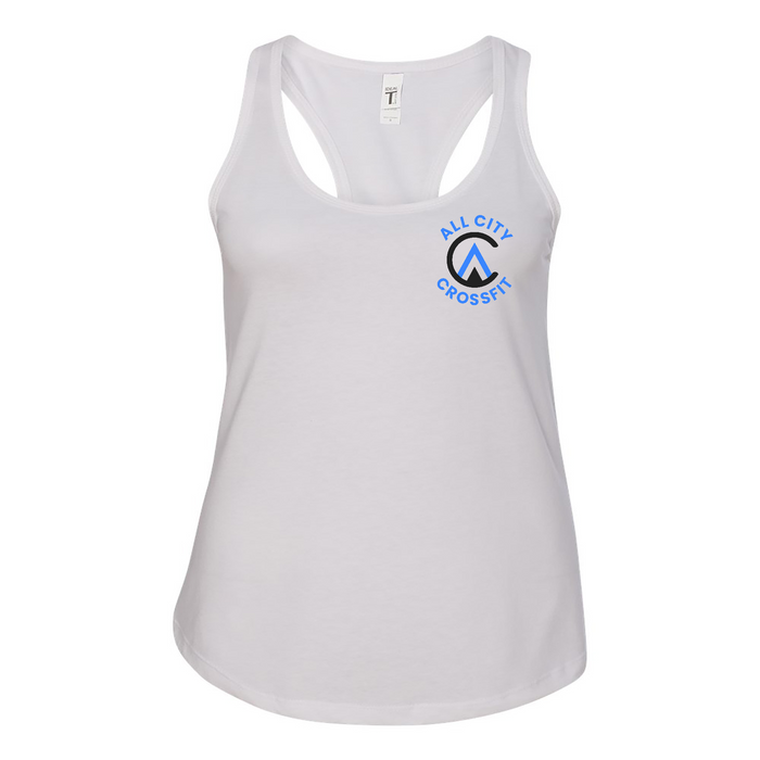 Womens 2X-Large WHITE Tank Top (Front Print Only)
