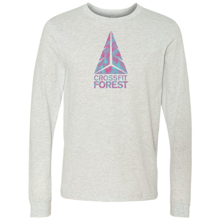 CrossFit Forest - 100 - Palms Pink 3501 - Men's Long Sleeve T-Shirt