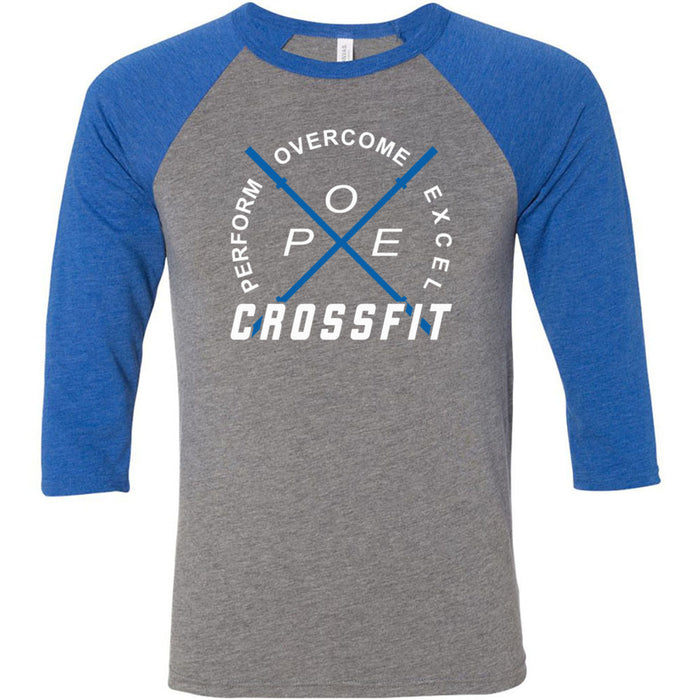 Perform Overcome Excel CrossFit - 100 - Standard - Men's Baseball T-Shirt