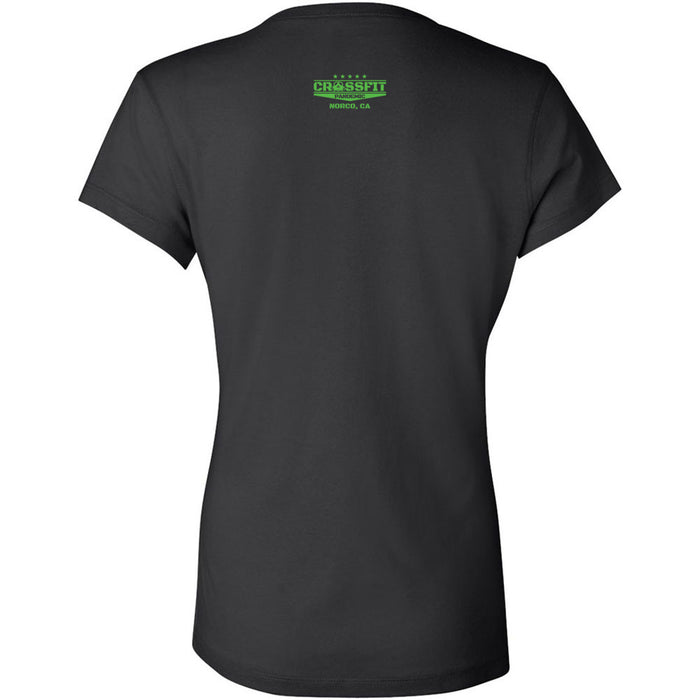 CrossFit Pandemic - 200 - Green - Women's V-Neck T-Shirt