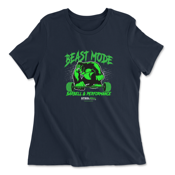 Steel Mill CrossFit Fleming Island Beast Mode Womens - Relaxed Jersey T-Shirt