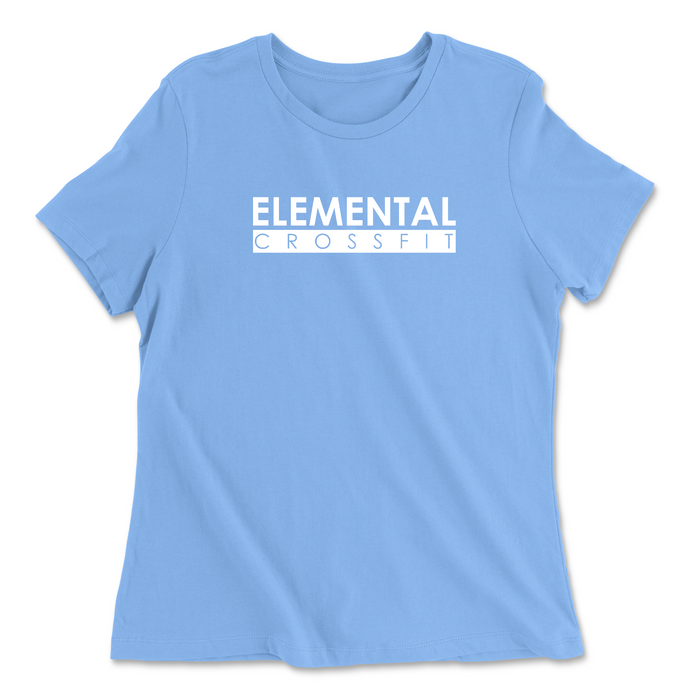 Elemental CrossFit White Womens - Relaxed Jersey T-Shirt
