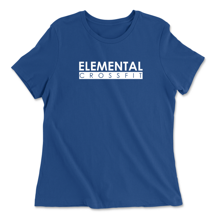 Elemental CrossFit White Womens - Relaxed Jersey T-Shirt