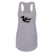 Womens 2X-Large Heather Gray Tank Top (Front Print Only)