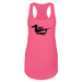 Womens 2X-Large Hot Pink Tank Top (Front Print Only)