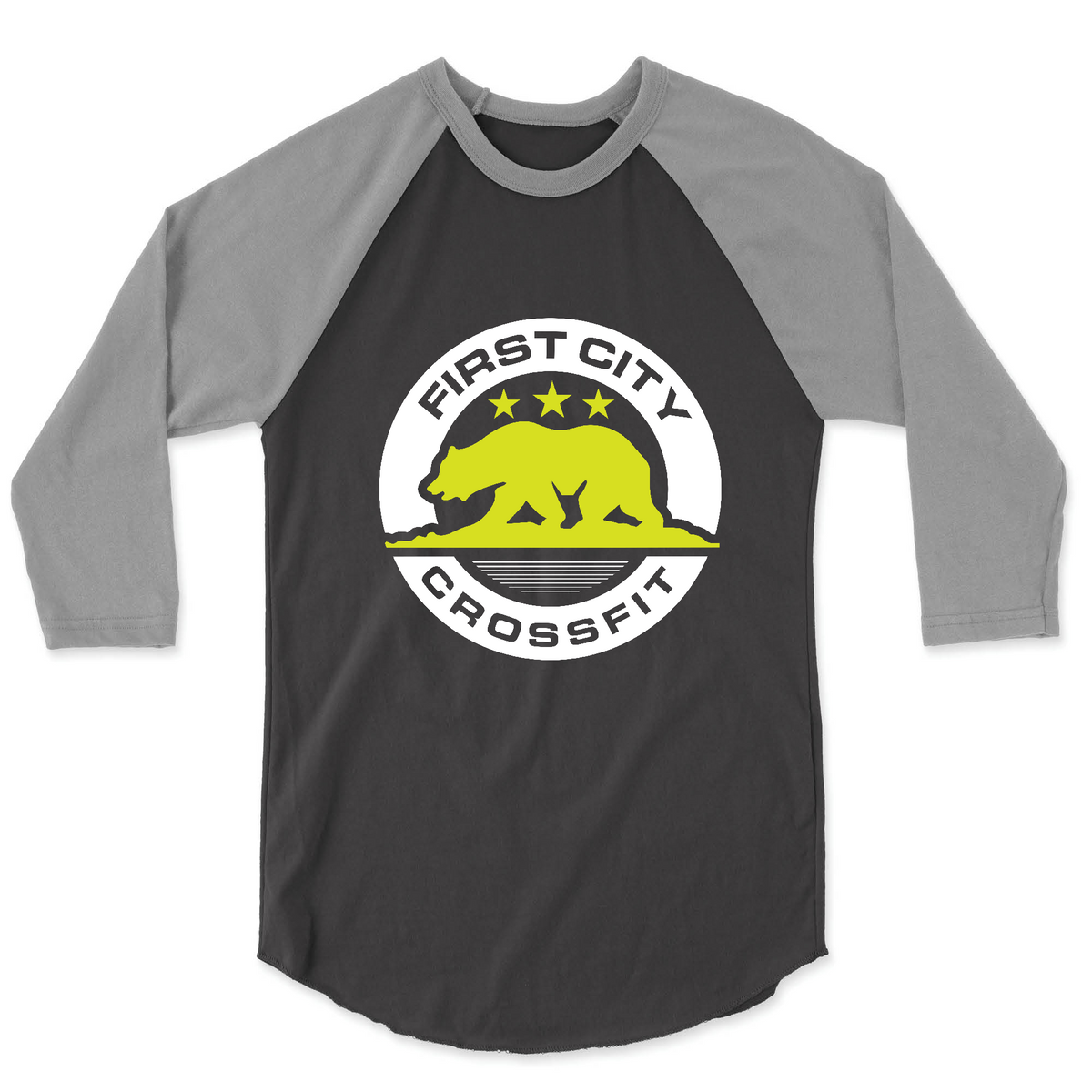 crossfit men's baseball tee — Fully Amped