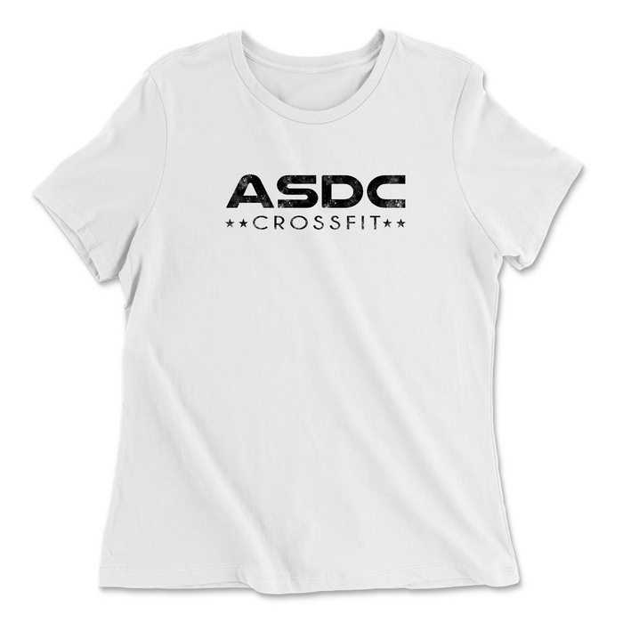 ASDC CrossFit Stacked Womens - Relaxed Jersey T-Shirt