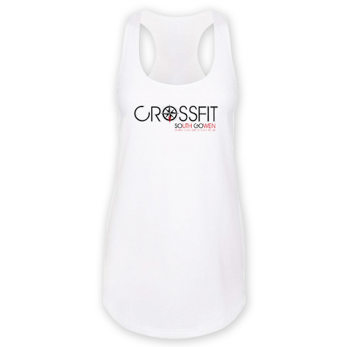 Womens 2X-Large White Tank Top (Front Print Only)
