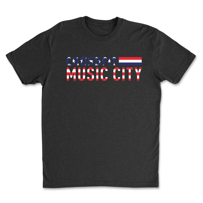 CrossFit Music City - Flag - Mens - T-Shirt