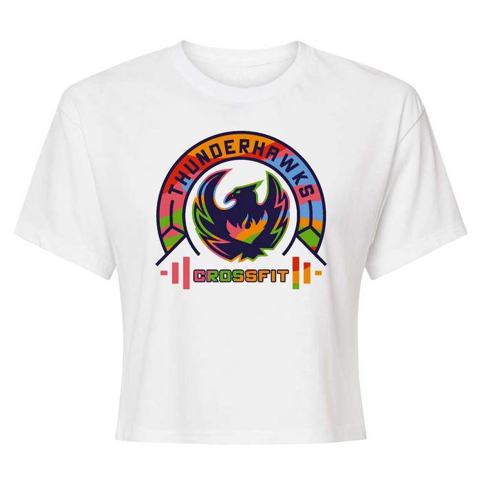 CrossFit ThunderHawk Multicolored Womens - Crop Top T-Shirt