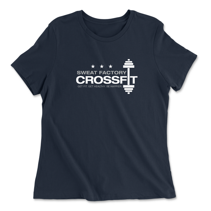 Sweat Factory CrossFit - Barbell Womens - Relaxed Jersey T-Shirt