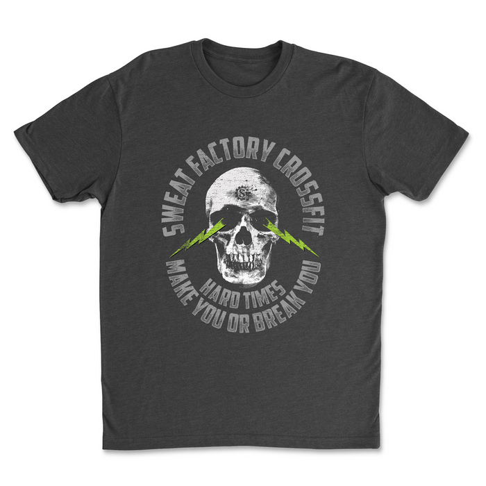 Sweat Factory CrossFit - Skull and Lightning Mens - T-Shirt
