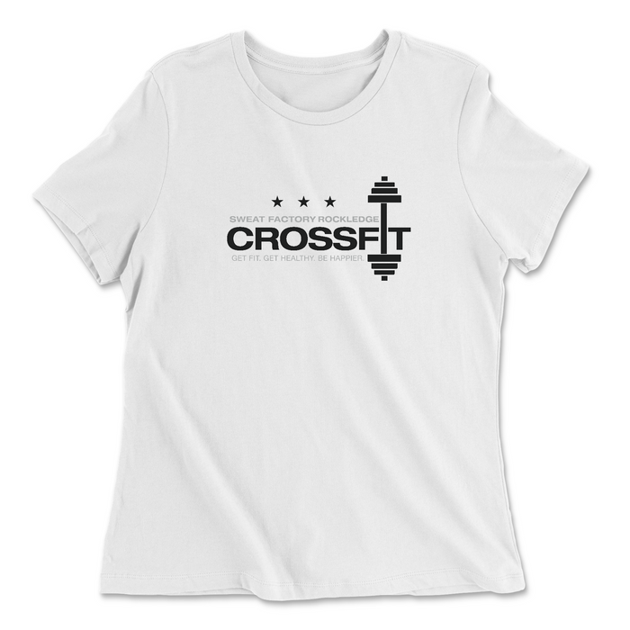Sweat Factory CrossFit Rockledge Barbell Womens - Relaxed Jersey T-Shirt