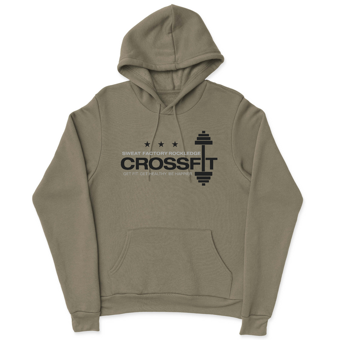 Sweat Factory CrossFit Rockledge Barbell Mens - Hooded T-Shirt