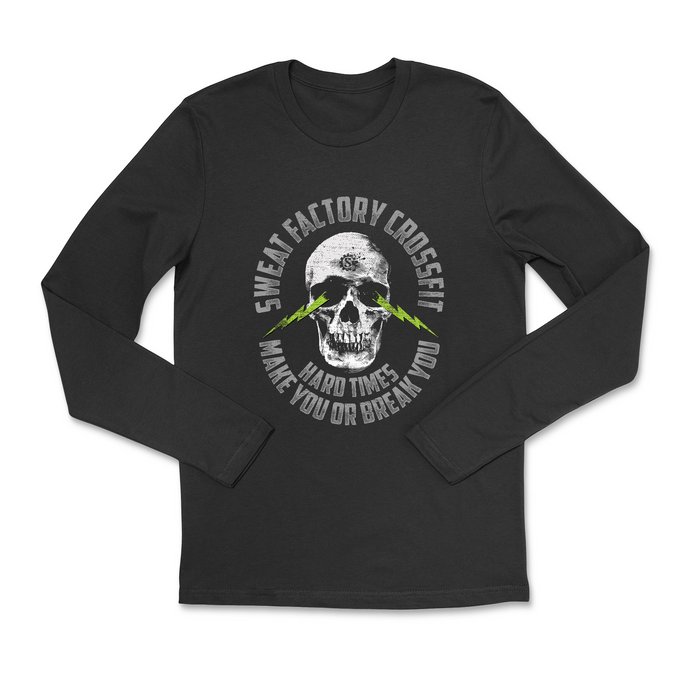 Sweat Factory CrossFit Rockledge Skull and Lightning Mens - Long Sleeve