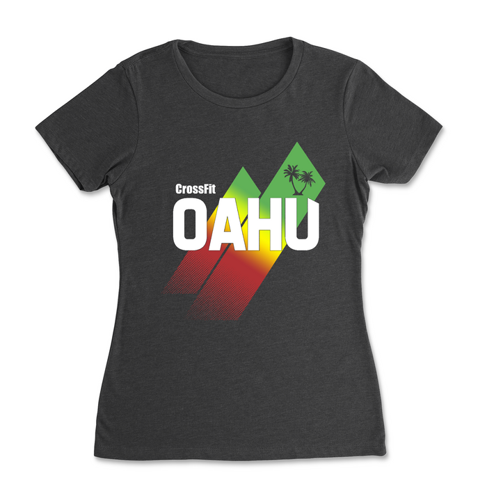 CrossFit Oahu Sunrise Rasta - Womens - T-Shirt