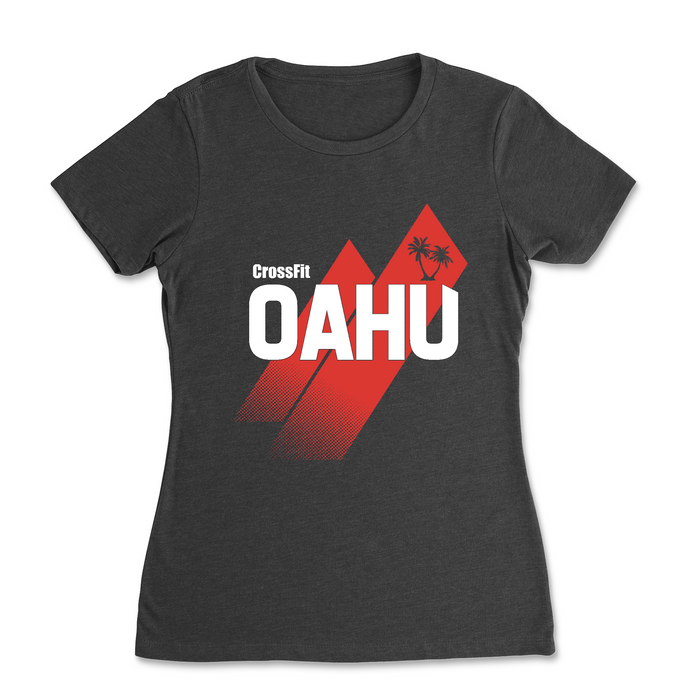 CrossFit Oahu Sunrise Red - Womens - T-Shirt