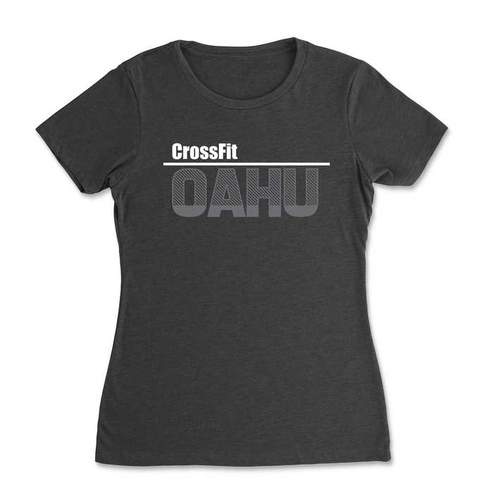 CrossFit Oahu HI White Gray - Womens - T-Shirt