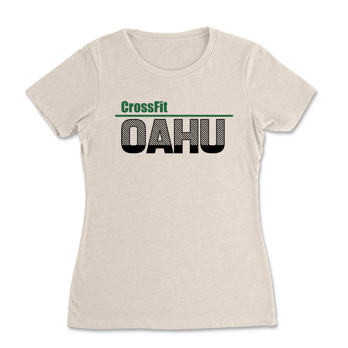 CrossFit Oahu HI Green Black - Womens - T-Shirt