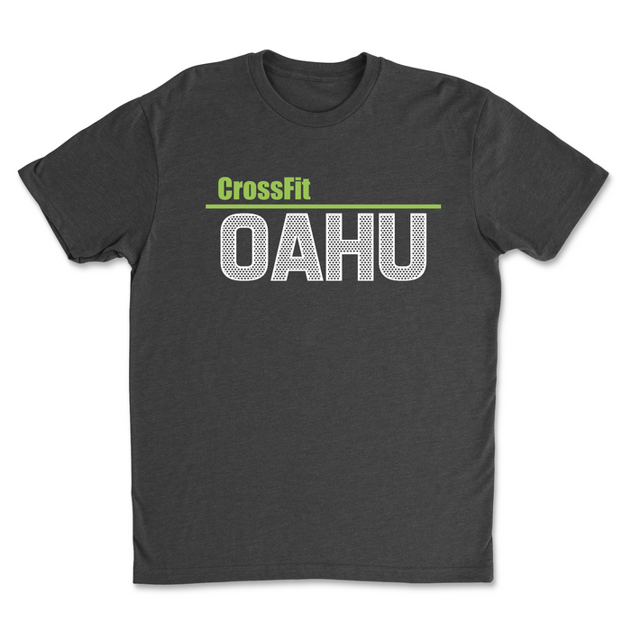 CrossFit Oahu  Fittest White Green - Mens - T-Shirt