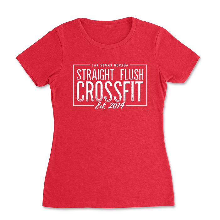 Straight Flush CrossFit Vintage Established 2014 - Womens - T-Shirt